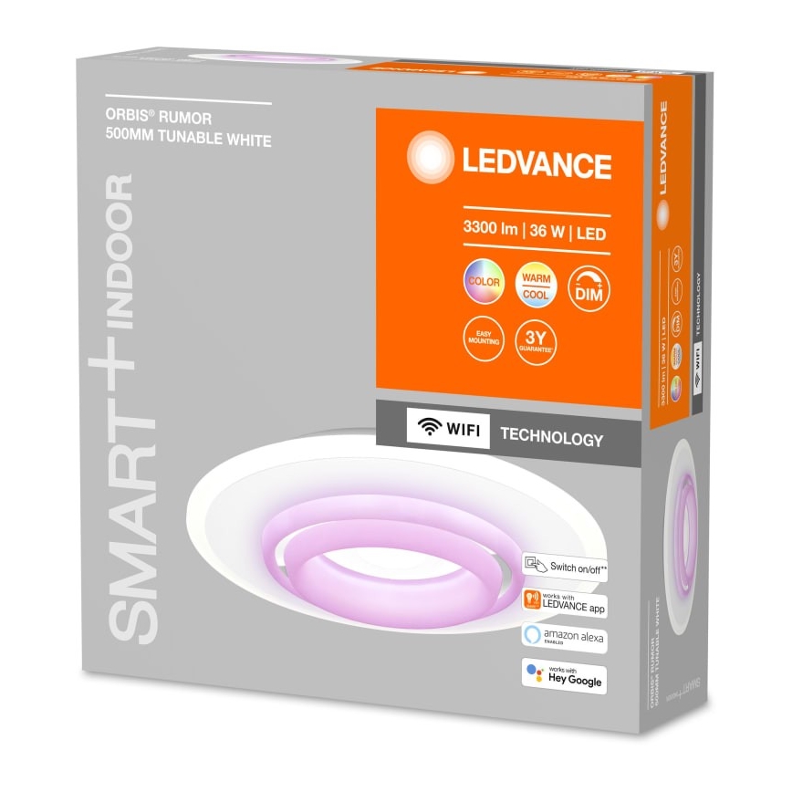 Ledvance - LED RGBW Prigušiva stropna svjetiljka SMART+ ORBIS LED/32W/230V Wi-Fi