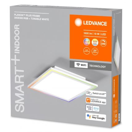 Ledvance - LED RGBW Prigušiva stropna svjetiljka SMART+ PLANON LED/18W/230V 2700-6500K Wi-Fi