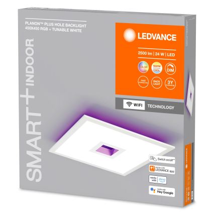 Ledvance - LED RGBW Prigušiva stropna svjetiljka SMART+ PLANON LED/24W/230V 2700-6500K Wi-Fi