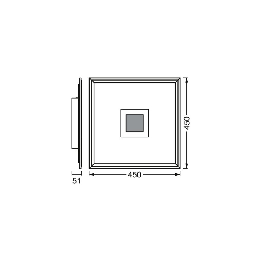 Ledvance - LED RGBW Prigušiva stropna svjetiljka SMART+ PLANON LED/24W/230V 2700-6500K Wi-Fi