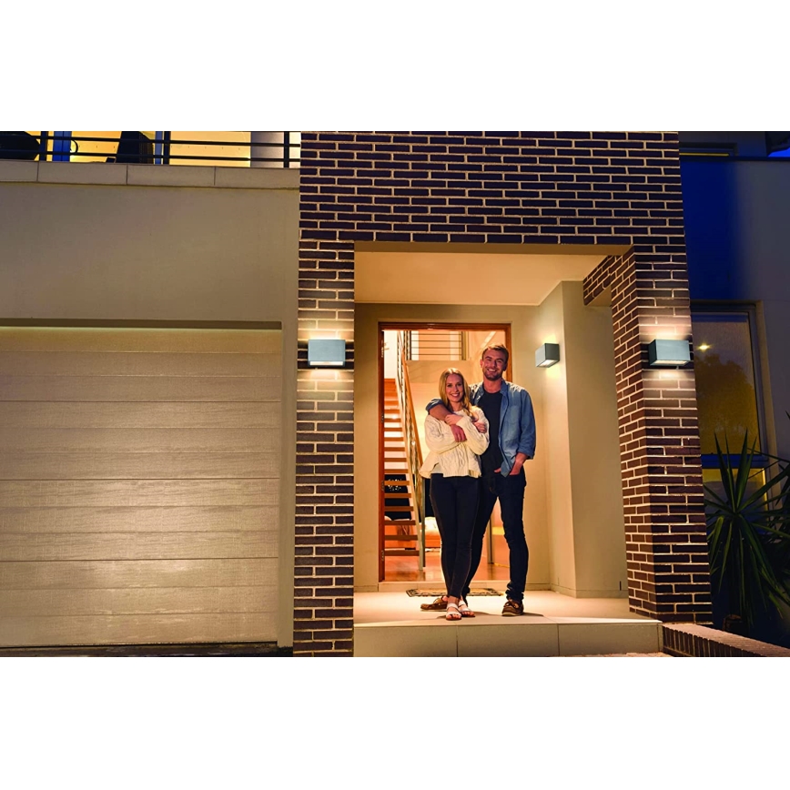 Ledvance - LED RGBW Prigušiva vanjska zidna svjetiljka SMART+ BRICK LED/14W/230V Wi-Fi IP44