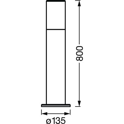 Ledvance - LED RGBW Prigušiva vanjska lampa SMART+ PIPE LED/10W/230V Wi-Fi IP44