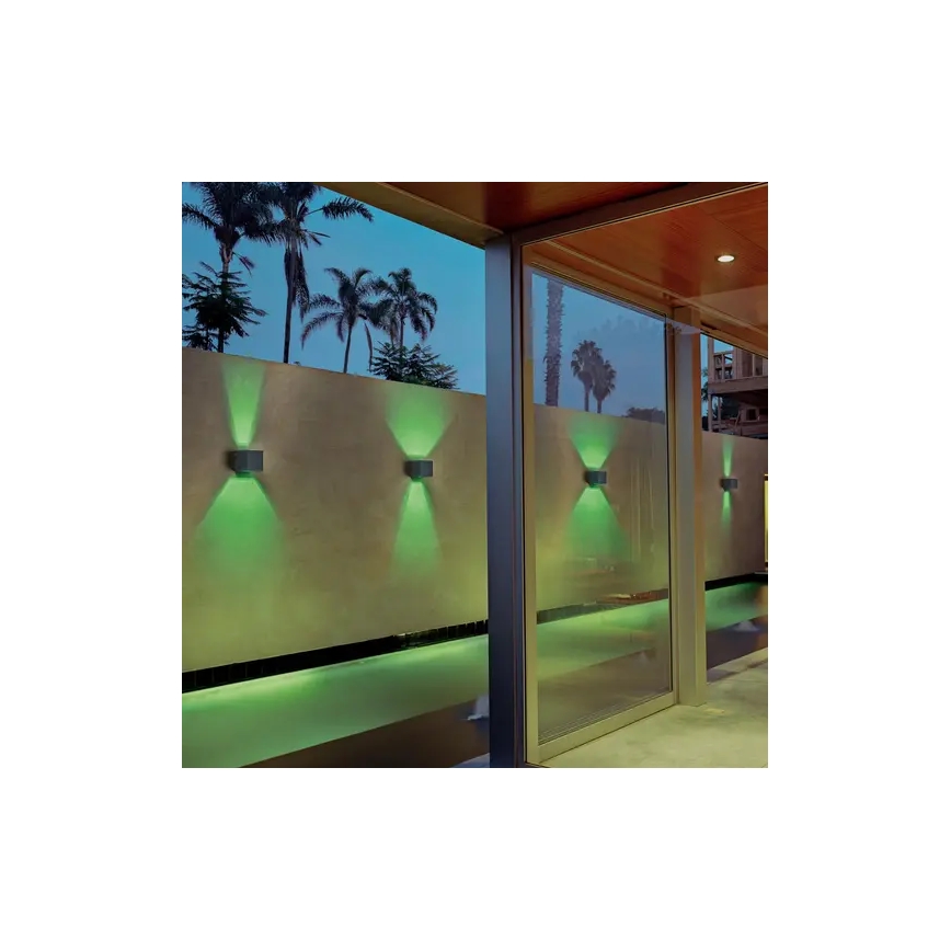 Ledvance - LED RGBW Prigušiva vanjska zidna svjetiljka SMART+ BEAM LED/8W/230V 3000-6500K IP44 Wi-Fi