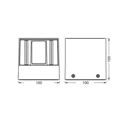 Ledvance - LED RGBW Prigušiva vanjska zidna svjetiljka SMART+ BEAM LED/8W/230V 3000-6500K IP44 Wi-Fi