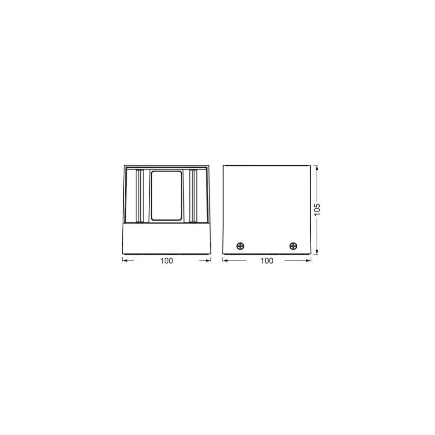 Ledvance - LED RGBW Prigušiva vanjska zidna svjetiljka SMART+ BEAM LED/8W/230V 3000-6500K IP44 Wi-Fi