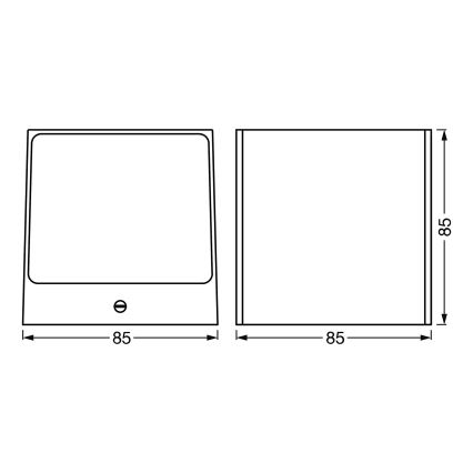 Ledvance - LED RGBW Prigušiva vanjska zidna svjetiljka SMART+ BRICK LED/14W/230V Wi-Fi IP44