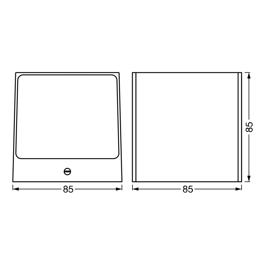 Ledvance - LED RGBW Prigušiva vanjska zidna svjetiljka SMART+ BRICK LED/14W/230V Wi-Fi IP44