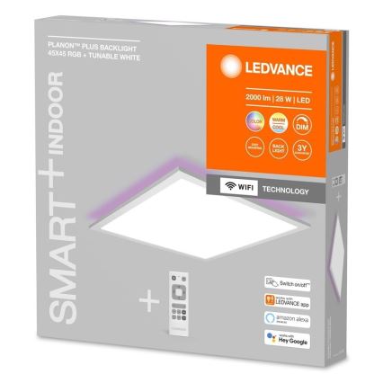 Ledvance - LED RGBW prigušivi panel SMART+ PLANON LED/28W/230V 45x45 cm Wi-Fi + daljinski upravljač