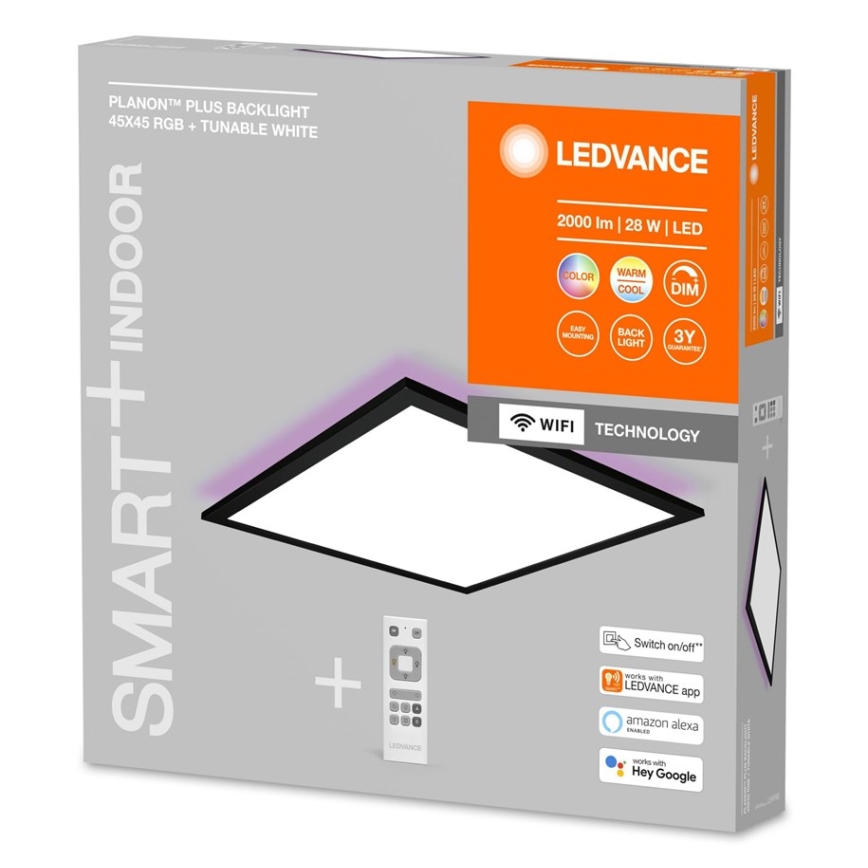 Ledvance - LED RGBW Prigušivi panel SMART+ PLANON LED/28W/230V 3000-6500K Wi-Fi + daljinski upravljač