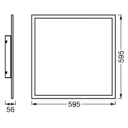 Ledvance - LED RGBW panel SMART+ PLANON s mogućnošću prigušivanja LED/40W/230V 3000-6500K 60x60 cm Wi-Fi + daljinski upravljač