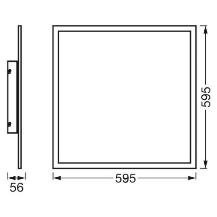 Ledvance - LED RGBW Prigušivi nadgradni panel SMART+ PLANON LED/40W/230V Wi-Fi + daljinski upravljač