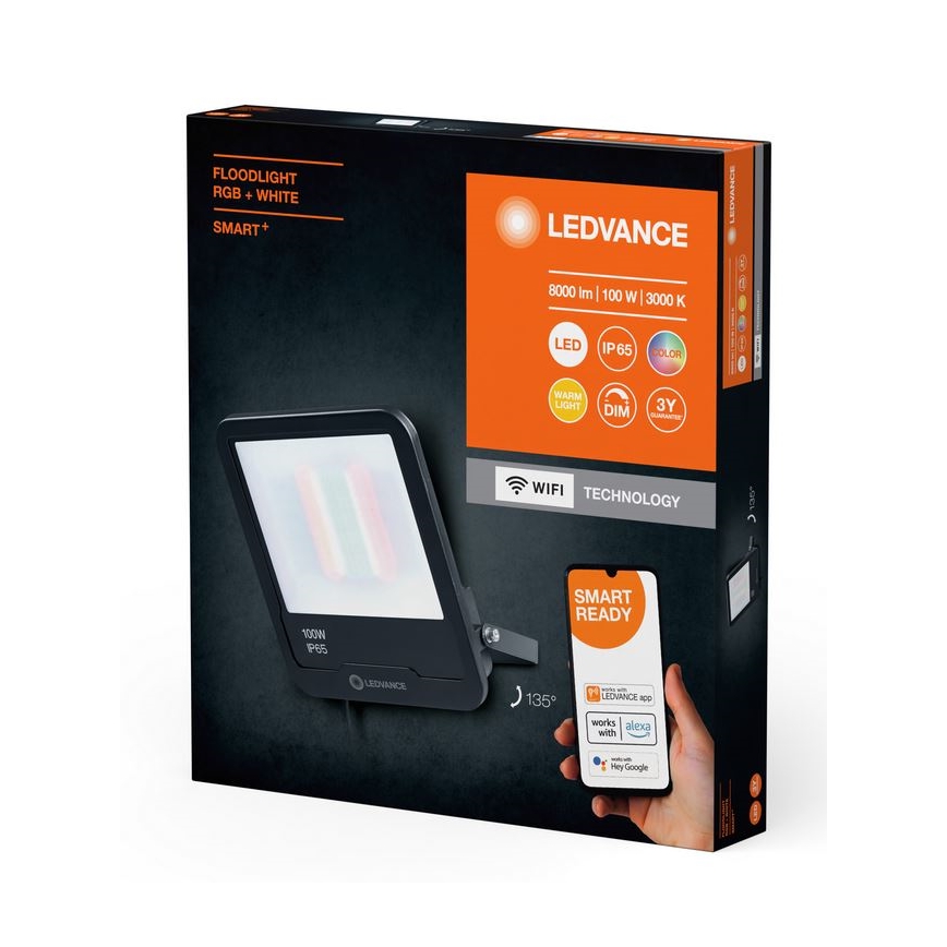 Ledvance - LED RGBW Prigušivi vanjski reflektor SMART+ FLOODLIGHT LED/100W/230V IP65 Wi-Fi