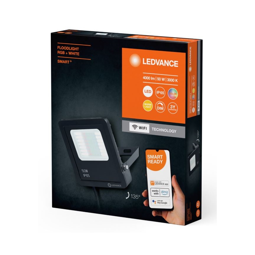 Ledvance - LED RGBW Prigušivi vanjski reflektor SMART+ FLOODLIGHT LED/50W/230V IP65 Wi-Fi