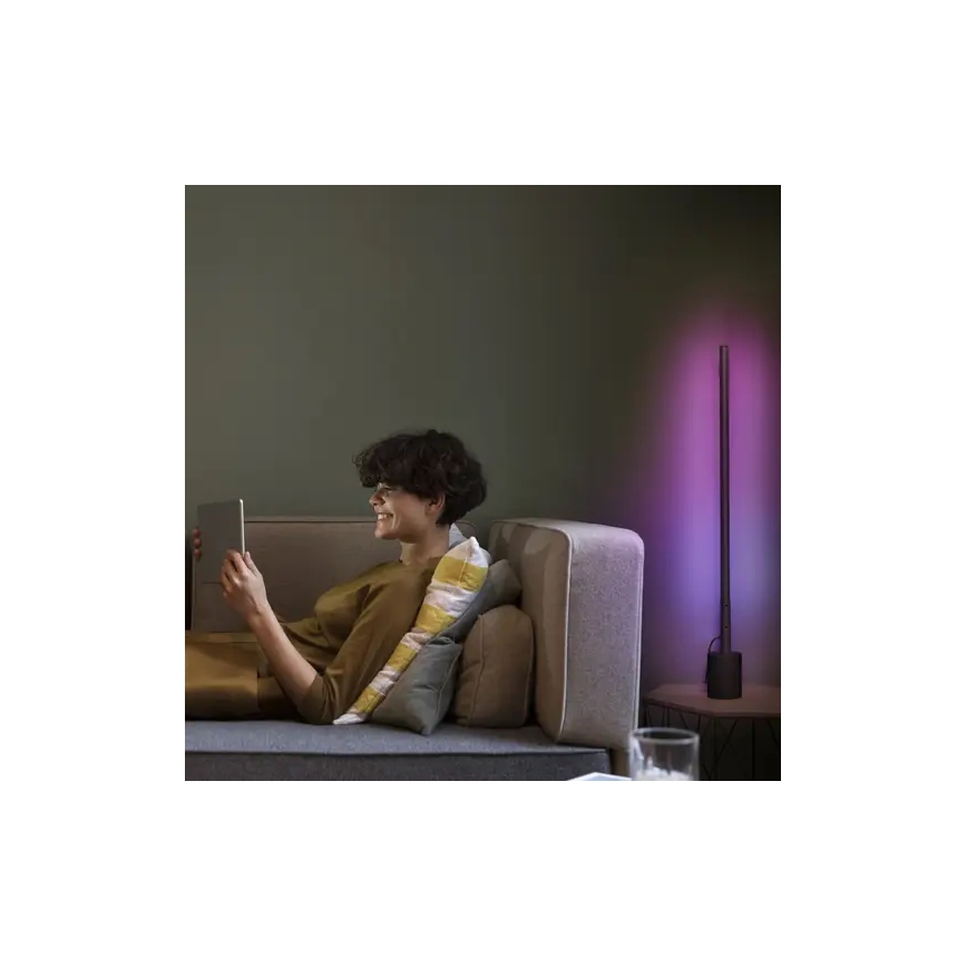 Ledvance - LED RGBW Dimmabilna podna lampa SMART+ FLOOR LED/8W/230V 2700-6500K Wi-Fi crna + daljinski upravljač