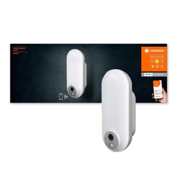 Ledvance - LED RGBW vanjsko zidno svjetlo s prigušivačem, senzorom i kamerom SMART+ LED/15W/230V Wi-Fi IP44