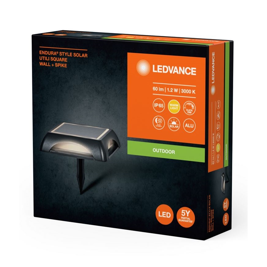 Ledvance - LED Prigušiva solarna lampa ENDURA STYLE SOLAR LED/1,2W/3,7V 2000 mAh IP65