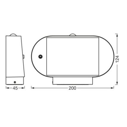 Ledvance - LED Solarna zidna svjetiljka sa senzorom ENDURA STYLE LED/4W/3,7V IP44