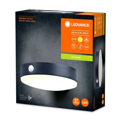 Ledvance - LED Solarna zidna svjetiljka sa senzorom ENDURA STYLE LED/6W/3,7V 1420 mAh IP44