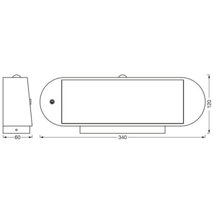 Ledvance - LED Solarna zidna svjetiljka sa senzorom ENDURA STYLE LED/6W/7,4V 2000 mAh IP44