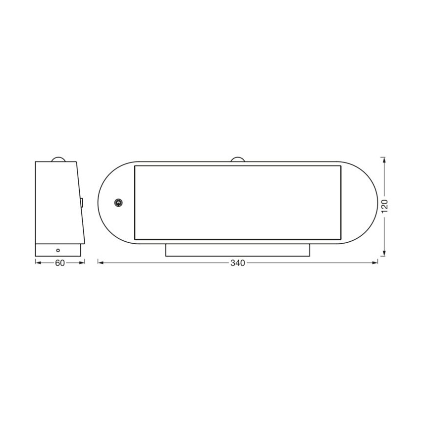 Ledvance - LED Solarna zidna svjetiljka sa senzorom ENDURA STYLE LED/6W/7,4V 2000 mAh IP44