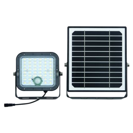 Ledvance - LED Prigušivi solarni reflektor sa senzorom za pokret i dan/noć FLOOD SPLIT LED/10W/3,2V 5000 mAh IP65 + daljinski upravljač