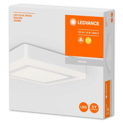 Ledvance - LED Stropna svjetiljka CLICK LED/15W/230V