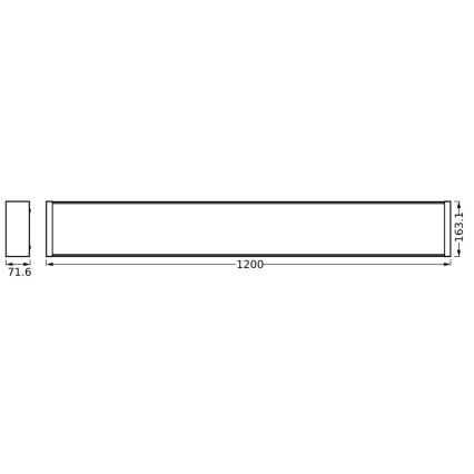 Ledvance - LED prigušivo stropno svjetlo OFFICE LINE LED/40W/230V 120 cm + daljinski upravljač