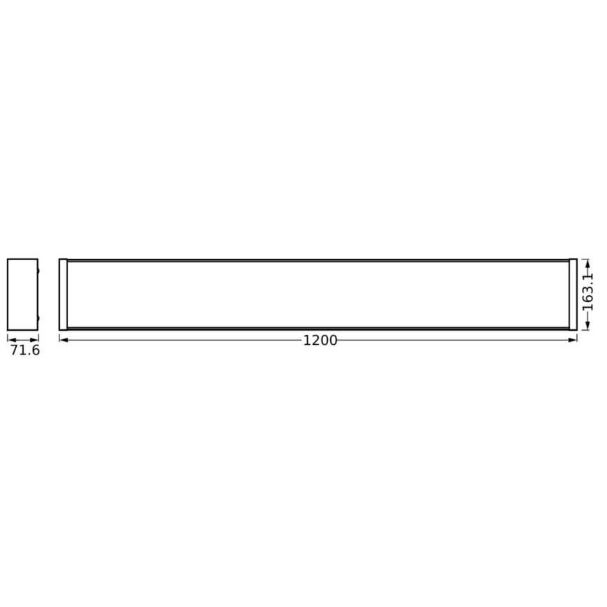 Ledvance - LED prigušivo stropno svjetlo OFFICE LINE LED/40W/230V 120 cm + daljinski upravljač