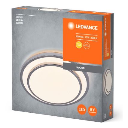 Ledvance - LED Stropna svjetiljka ORBIS BERLIN LED/16W/230V srebrna