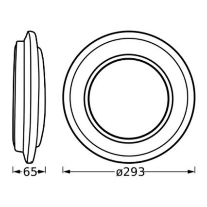 Ledvance - LED Stropna svjetiljka ORBIS BERLIN LED/16W/230V srebrna