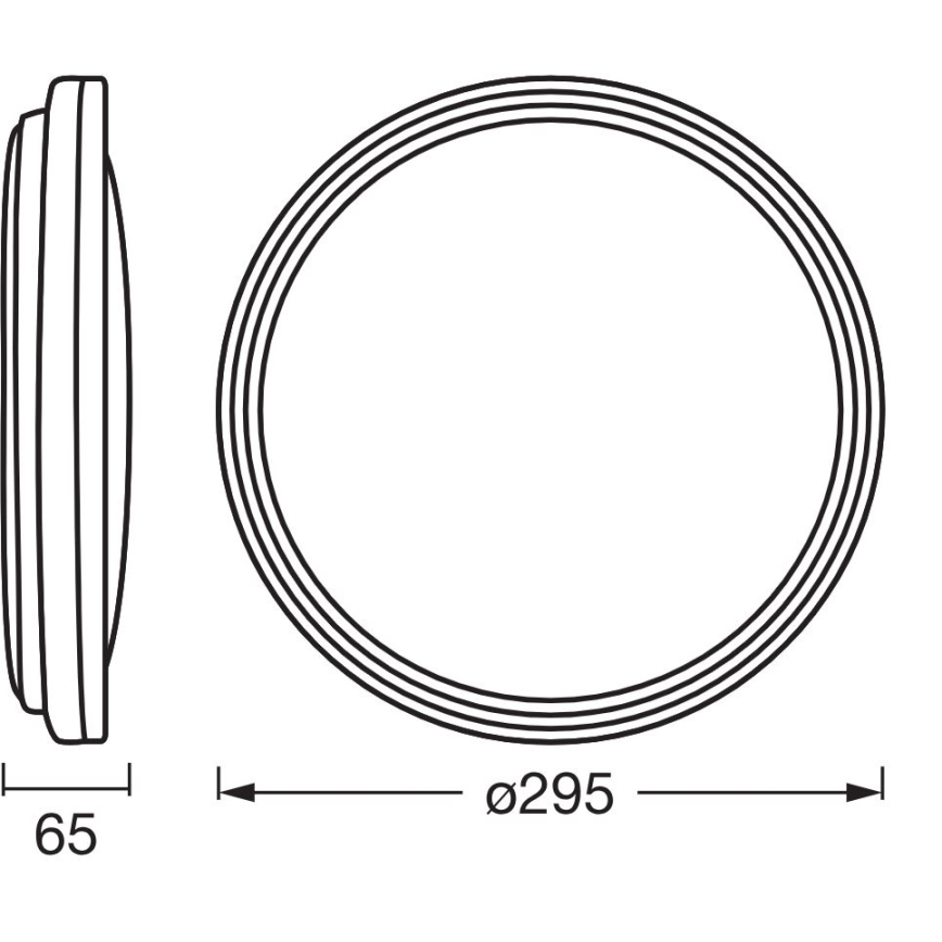 Ledvance - LED Stropna svjetiljka ORBIS HELMAN LED/16W/230V pr. 29,5 cm srebrna