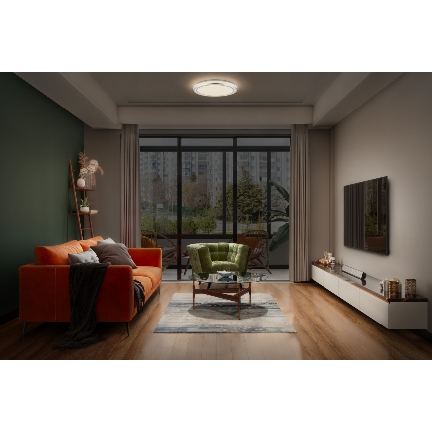 Ledvance - LED Stropna svjetiljka ORBIS HELMAN LED/24W/230V pr. 39 cm srebrna