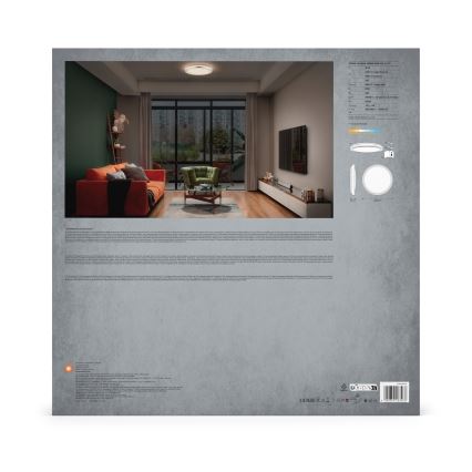 Ledvance - LED Stropna svjetiljka ORBIS HELMAN LED/36W/230V pr. 48,5 cm srebrna