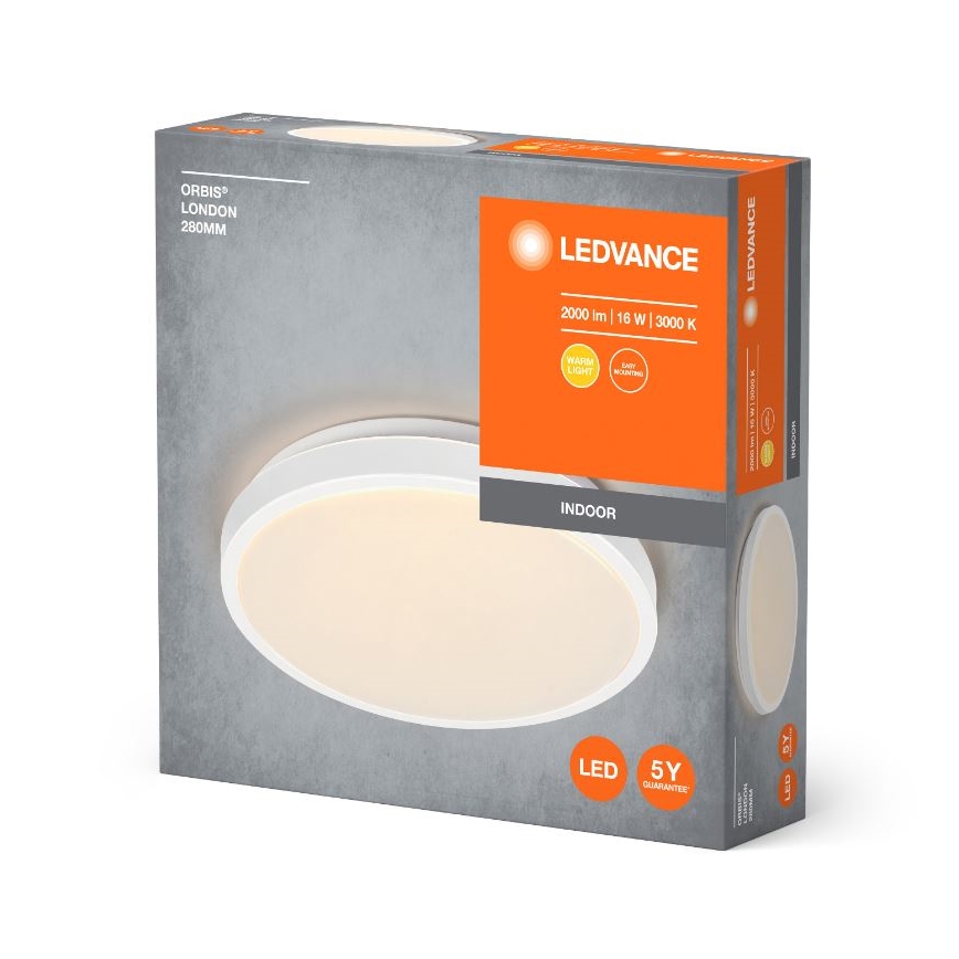 Ledvance - LED Stropna svjetiljka ORBIS LONDON LED/16W/230V bijela