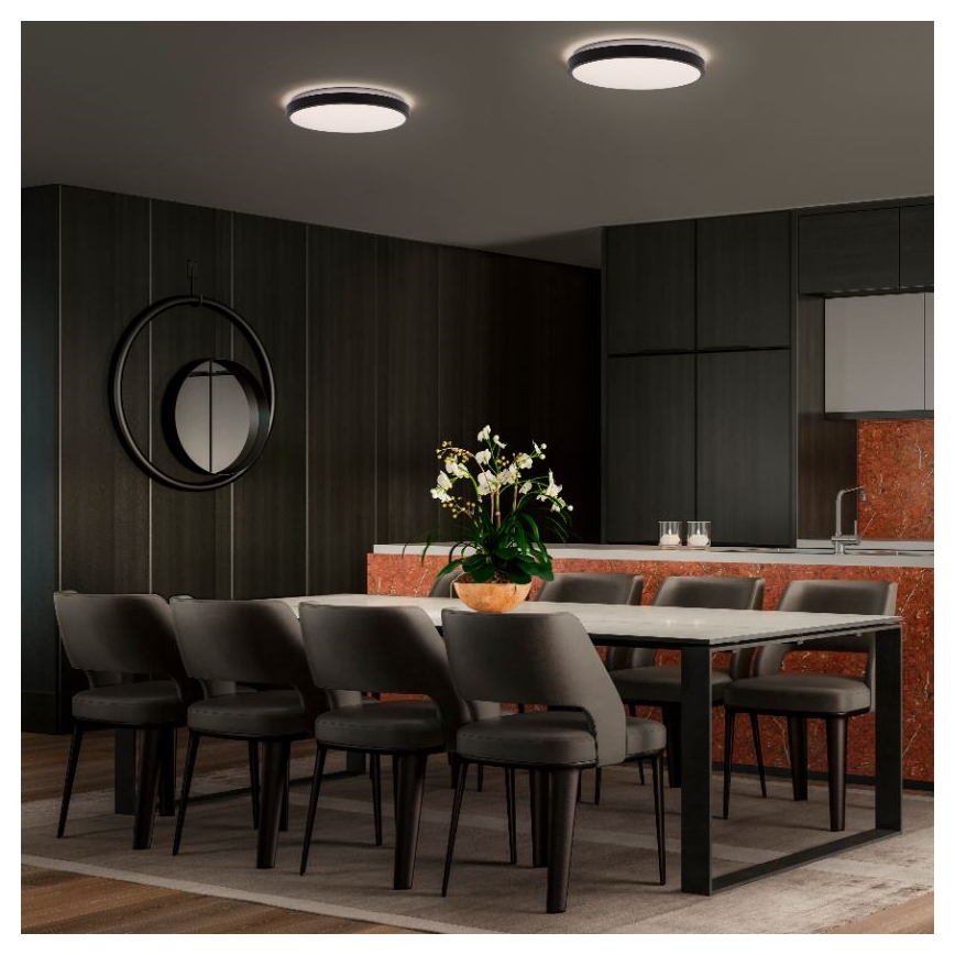 Ledvance - LED Stropna svjetiljka ORBIS LONDON LED/16W/230V crna