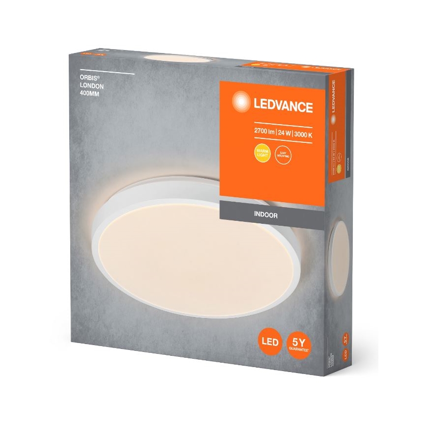 Ledvance - LED Stropna svjetiljka ORBIS LONDON LED/24W/230V bijela