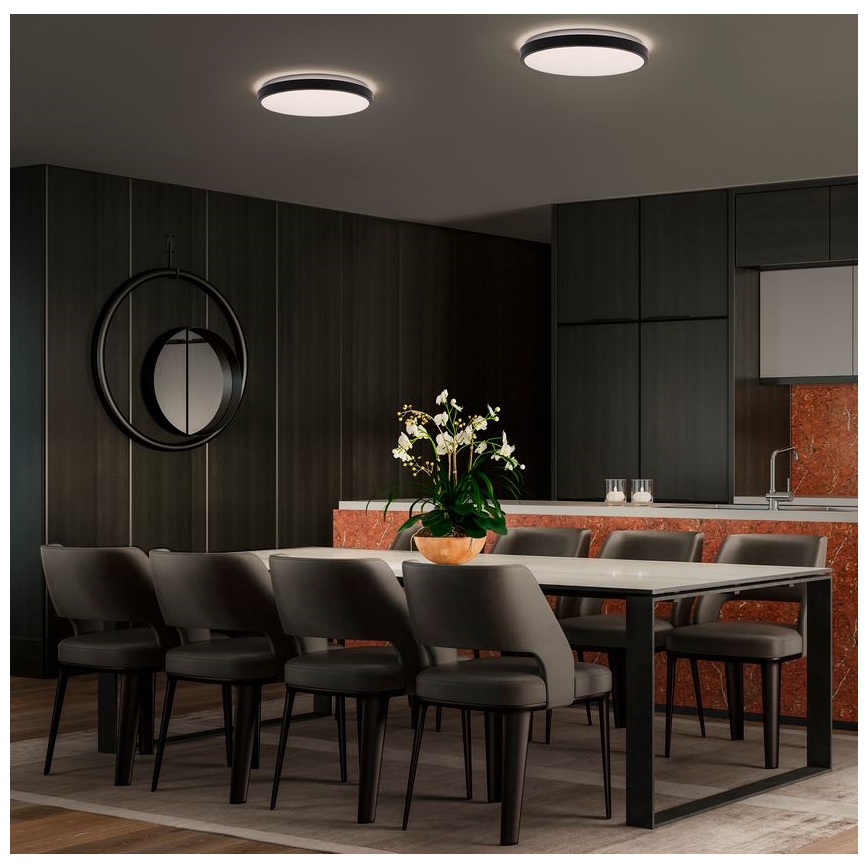 Ledvance - LED Stropna svjetiljka ORBIS LONDON LED/36W/230V crna
