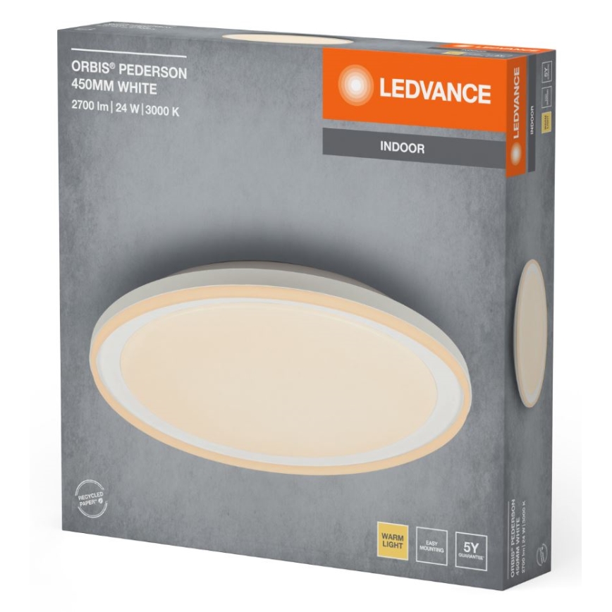 Ledvance - LED Stropna svjetiljka ORBIS PEDERSON LED/24W/230V pr. 45 cm bijela