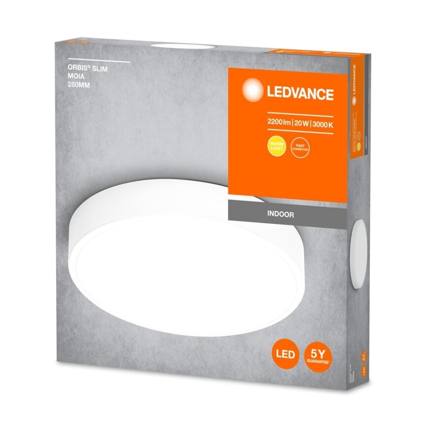 Ledvance - LED Stropna svjetiljka ORBIS SLIM LED/20W/230V bijela