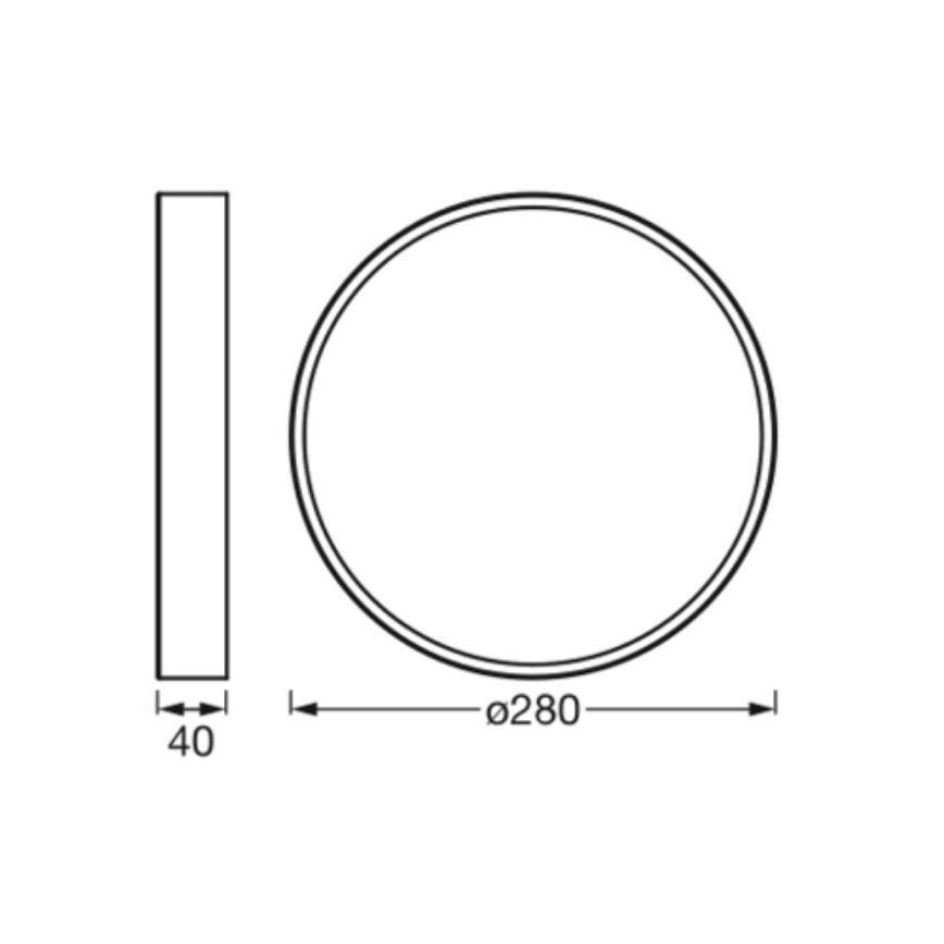 Ledvance - LED Stropna svjetiljka ORBIS SLIM LED/20W/230V bijela