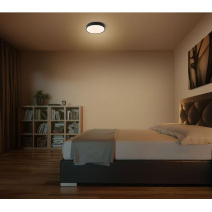 Ledvance - LED Stropna svjetiljka ORBIS SLIM LED/20W/230V crna