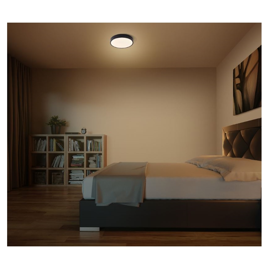 Ledvance - LED Stropna svjetiljka ORBIS SLIM LED/20W/230V crna