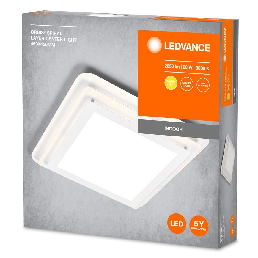 Ledvance - LED Stropna svjetiljka ORBIS SPIRAL LED/26W/230V