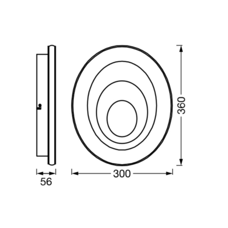 Ledvance - LED Stropna svjetiljka ORBIS SPIRAL LED/27W/230V