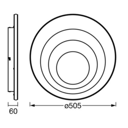 Ledvance - LED Stropna svjetiljka ORBIS SPIRAL LED/42W/230V