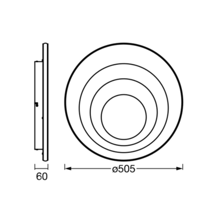 Ledvance - LED Stropna svjetiljka ORBIS SPIRAL LED/42W/230V