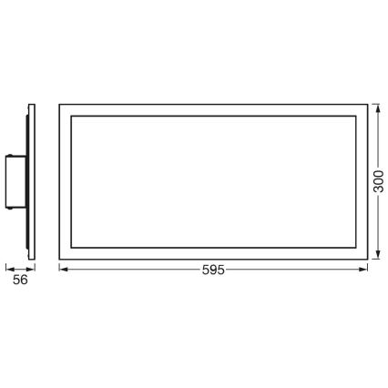 Ledvance - LED stropna svjetiljka PLANON LED/22W/230W