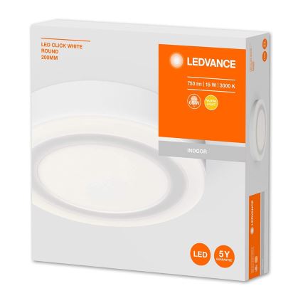 Ledvance - LED Stropna svjetiljka ROUND LED/15W/230V pr. 20 cm