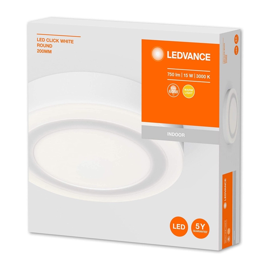 Ledvance - LED Stropna svjetiljka ROUND LED/15W/230V pr. 20 cm