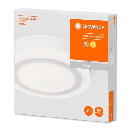 Ledvance - LED Stropna svjetiljka ROUND LED/18W/230V pr. 30 cm